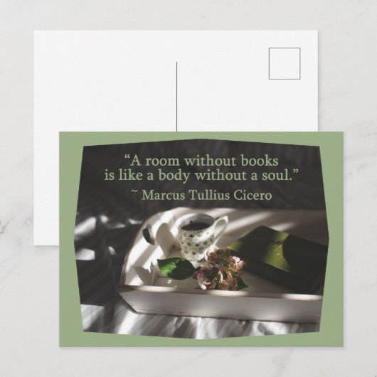 Cicero Book Quote Briefkaart (Voorkant / Achterkant)