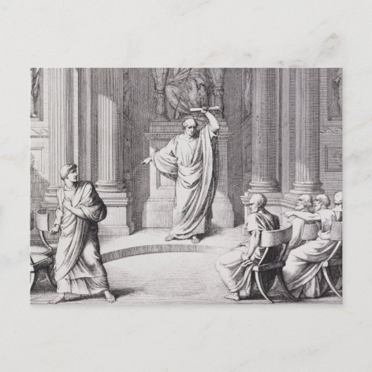 Cicero Denouncing Catiline Briefkaart (Voorkant)