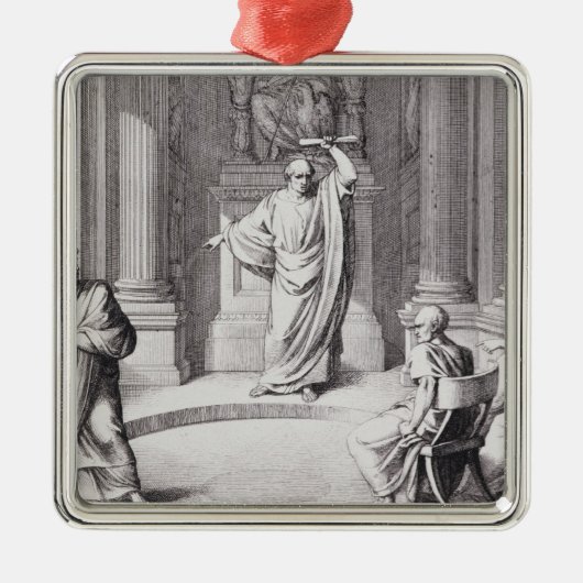 Cicero Denouncing Catiline Metalen Ornament (Voorkant)