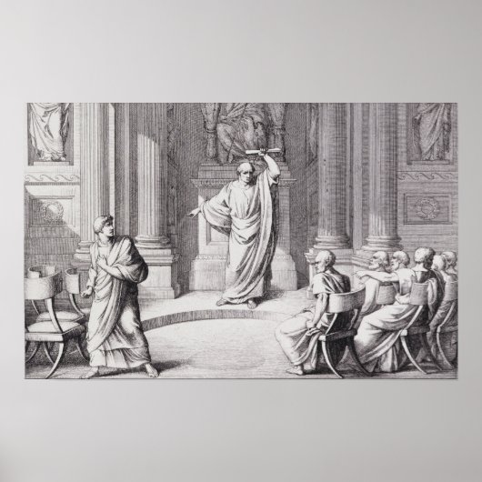 Cicero Denouncing Catiline Poster (Voorkant)