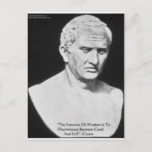 Cicero "Goed & Kwaad" Wijsheid Quote Kaarten & Cad