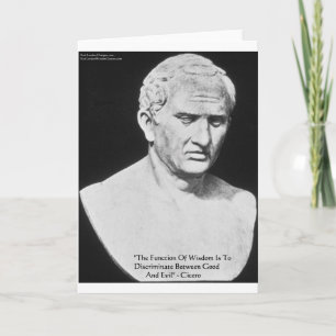 Cicero "Good & Evil" — Wisdom Quote-kaarten en -ca Kaart