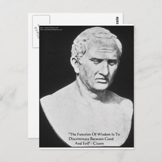 Cicero "Good & Evil" — Wisdom Quote Kaarten & Gift (Voorkant / Achterkant)