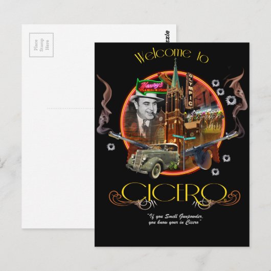 Cicero, Illinois Briefkaart (Voorkant / Achterkant)