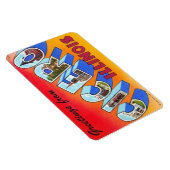 Cicero Illinois IL grote letter Briefkaart magneet (Rechterzijde)