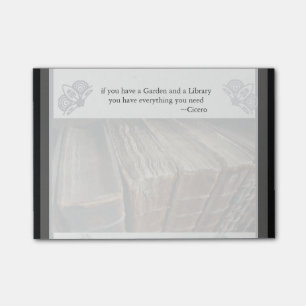 Cicero quote - Als u een bibliotheek Post-it® Not Notes