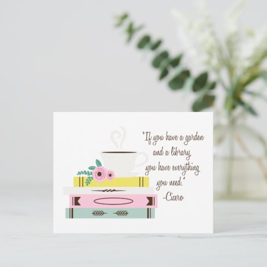 Cicero Quote Briefkaart (Staand voorkant)