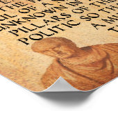 CICERO QUOTE - DE NATIE KAN GEEN BEHANDELING OVERL POSTER (Hoek)