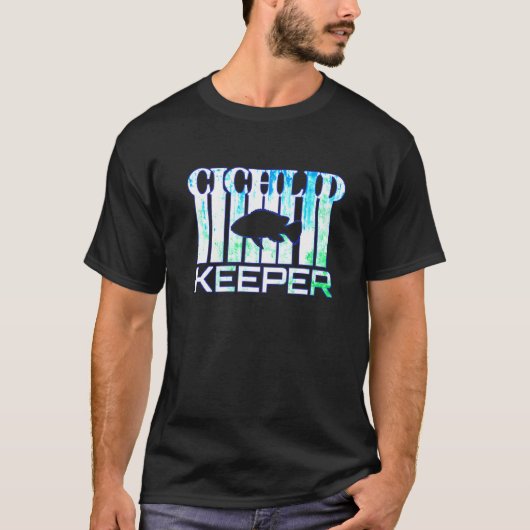 Cichlid Keeper Splashing Aquarium Cichlid Fish Bre T-shirt (Voorkant)