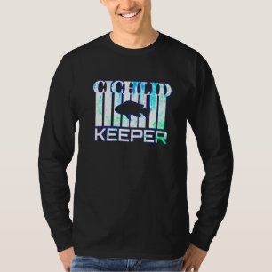 Cichlid Keeper Splashing Aquarium Cichlid Fish Bre T-shirt
