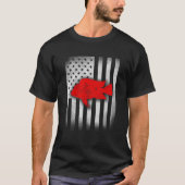 Cichlid shirt Amerikaanse vlag (Voorkant)