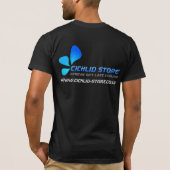Cichlid Store - Logo en web T-shirt (Achterkant)