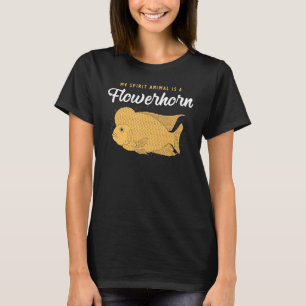 Cichlide Vis Spiritueel Dier Flowerhorn T-shirt