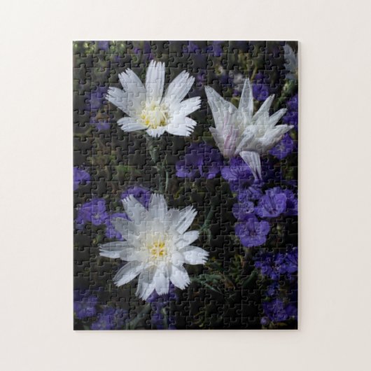 Cichorei en Phacelia wilde bloemen Legpuzzel (Verticaal)