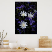 Cichorei en Phacelia wilde bloemen Poster (Keuken)