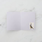 cichorei op lavendel Dank je notecard Bedankkaart (Binnen)