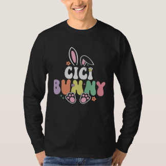 Cici Bunny Women Easter Day Rabbit Grandma Family  T-shirt
