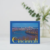 Cicinnati , Ohio , The Queen City Briefkaart (Staand voorkant)