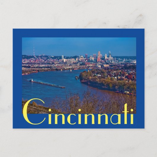 Cicinnati , Ohio , The Queen City Briefkaart (Voorkant)
