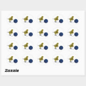 Cick wie haken rond sticker (Vel)