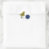 Cick wie haken rond sticker (Tas)