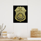 CID AGENT BADGE AMERICAN US USA Army Criminal Inve Poster (Keuken)