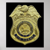CID AGENT BADGE AMERICAN US USA Army Criminal Inve Poster (Voorkant)