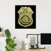 CID AGENT BADGE AMERICAN US USA Army Poster (Thuiskantoor)