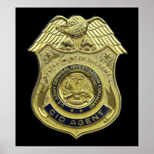CID AGENT BADGE AMERICAN US USA Army Poster