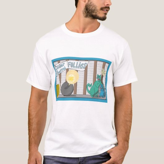 Cider Barrell Follies Comic T-shirt (Voorkant)