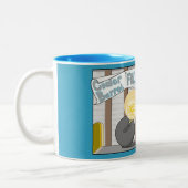 Cider Barrell Follies Comic Tweekleurige Koffiemok (Links)