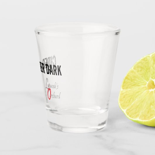 Cider na donker gebakken glas (Rechts)