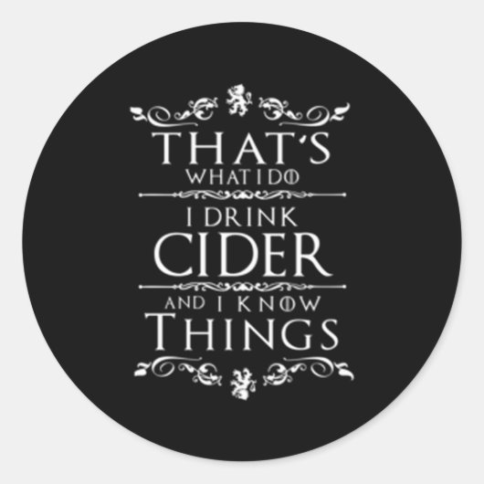cider ronde sticker (Voorkant)
