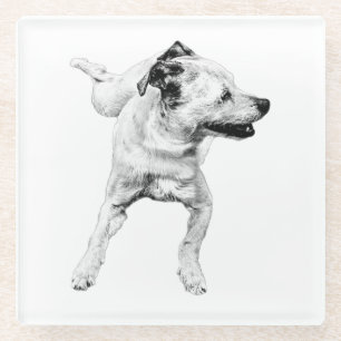 Cider tafel, vrolijke draai glazen onderzetter