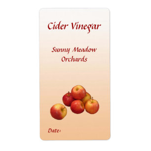 Cider Vinegar-etiketten Etiket