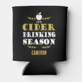 Ciderdrinker Dankzegingsdag Vakanties Blikjeskoeler (Voorkant)