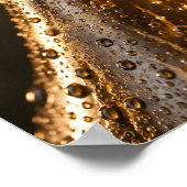 Ciderfles Bubbel Macro Fotografie Poster (Hoek)
