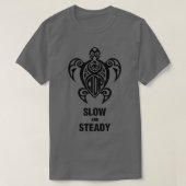 CIDP Turtle Black Slow Steady T-shirt (Design voorkant)