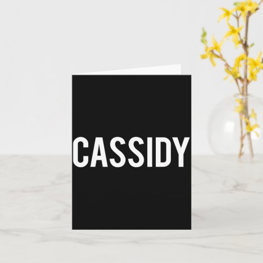 Cidy - Cool New Funny Name Fan Gift Tee  Kaart (Gele Bloem)