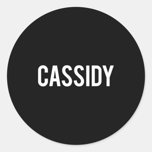 Cidy - Cool New Funny Name Fan Gift Tee  Ronde Sticker (Voorkant)