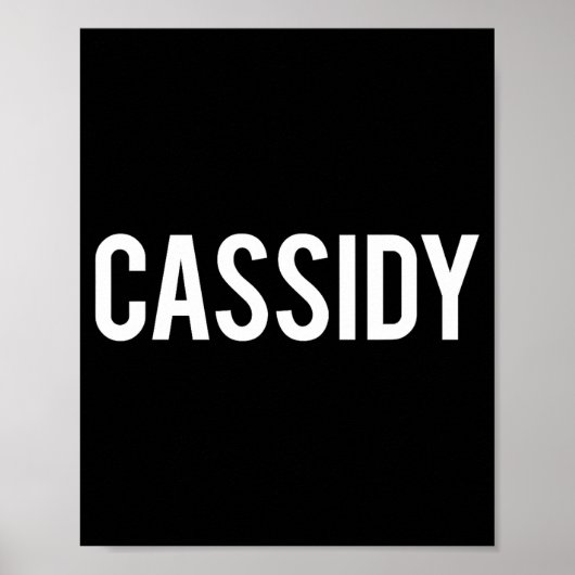 Cidy - Coole Nieuwe Grappige Naam Fan Cadeau T-shi Poster (Voorkant)
