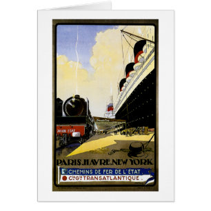 Cie Gie Transatlantique Vintage Travel Ad