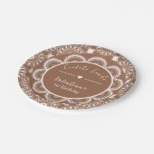 Cielito Lindo 1st Birthday Brown Papieren Bordje (Gekanteld)