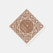 Cielito Lindo 1st Birthday Brown Servet (Hoek)