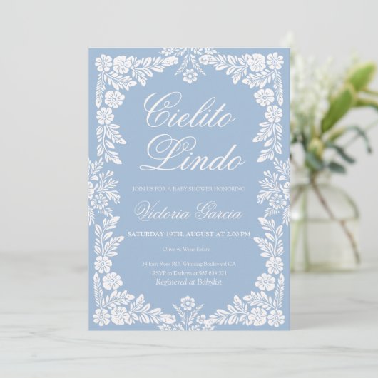 Cielito Lindo baby, Douche Kaart (Staand voorkant)