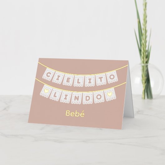 Cielito Lindo Baby Gefeliciteerd Kaart (Voorkant)