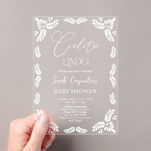 Cielito Lindo-Baby shower Acryl Uitnodigingen