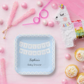 Cielito Lindo Baby shower Blauw papier Bord (Feest)