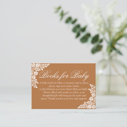 Cielito Lindo baby shower Boek aanvraag Kaart (Staand voorkant)