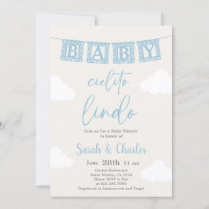 Cielito Lindo Baby shower Jongensuitnodiging Kaart